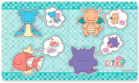 Pokemon TCG: Ditto As Lapras Dragonite Magikarp & Gengar Playmat - Playmats Sealed