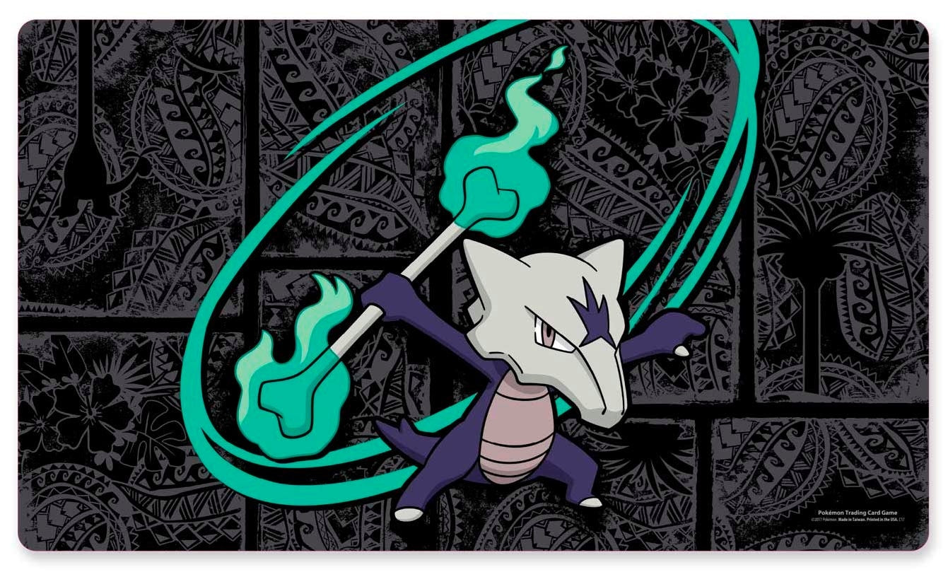 Pokemon TCG: Alolan Marowak Fire Spinner Playmat - Playmats Sealed
