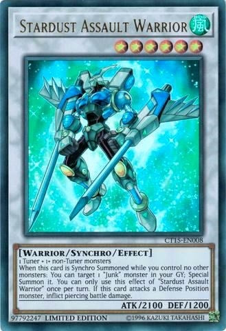 Stardust Assault Warrior (15008) (CT15) - YuGiOh Single