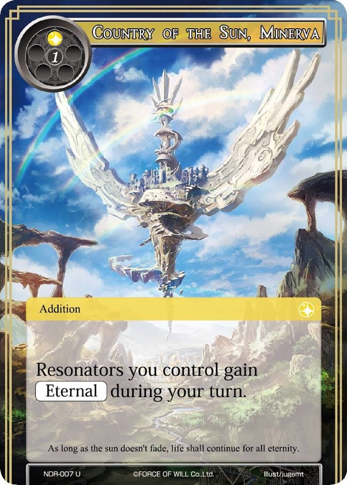 Country of the Sun Minerva (7) [NDR] - Force of Will Single