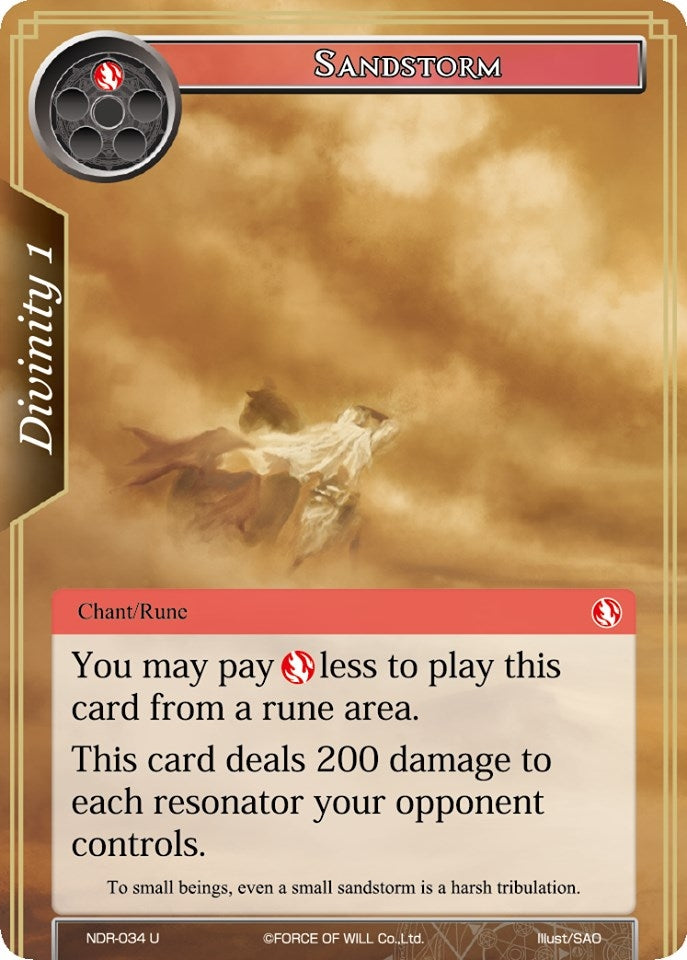 Sandstorm (34) [NDR] - Force of Will Single