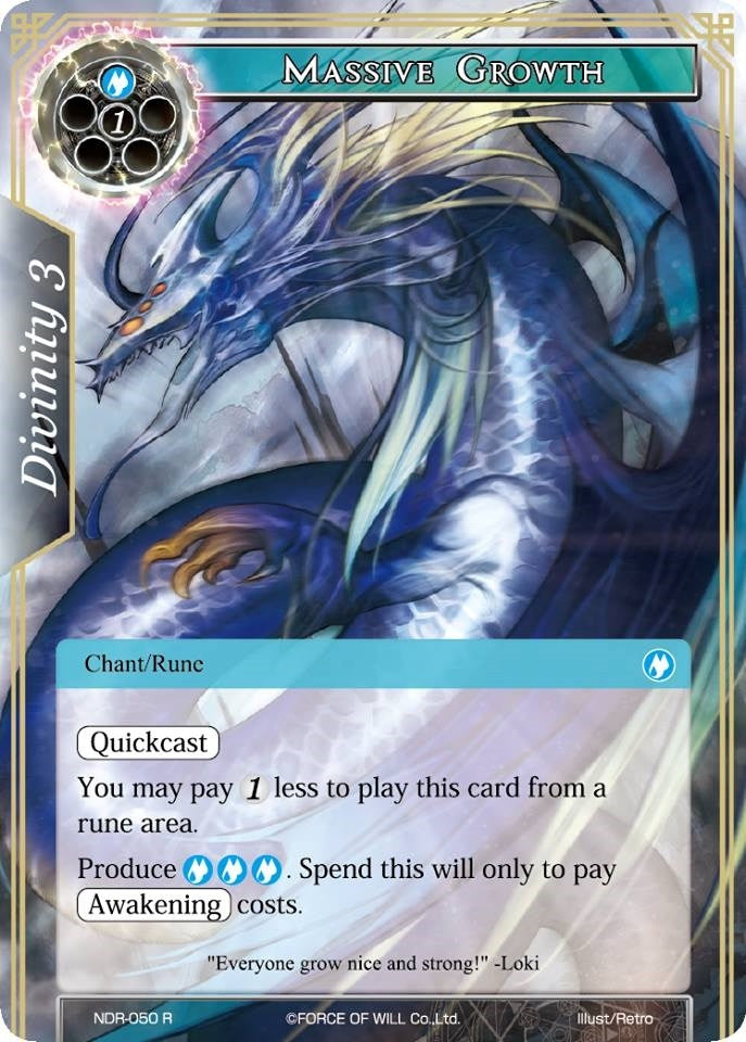 Massive Growth (50) [NDR] - Force of Will Single