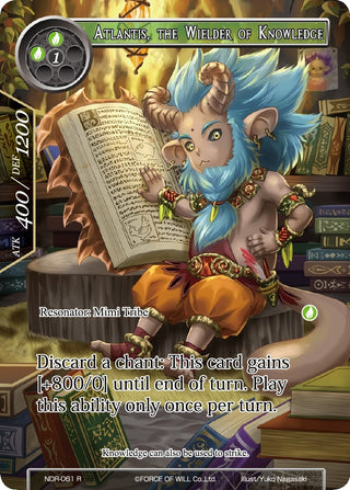 Atlantis the Wielder of Knowledge (Full Art) (61) [NDR] - Force of Will Single