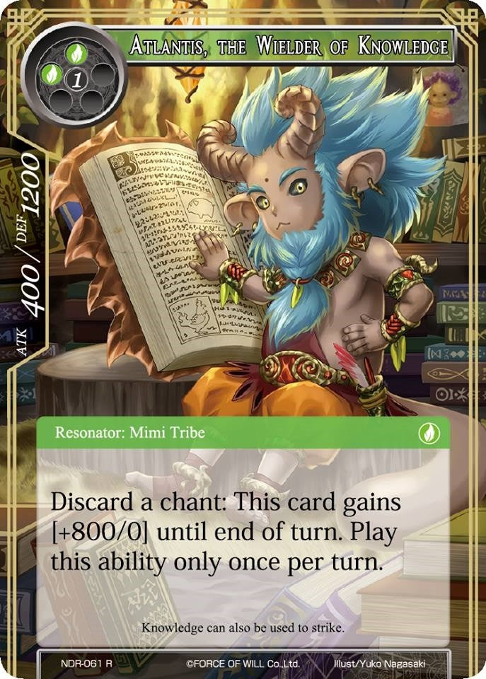 Atlantis the Wielder of Knowledge (61) [NDR] - Force of Will Single