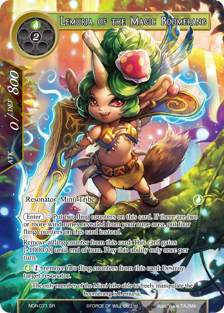 Lemuria of the Magic Boomerang (Full Art) (71) [NDR] - Force of Will Single