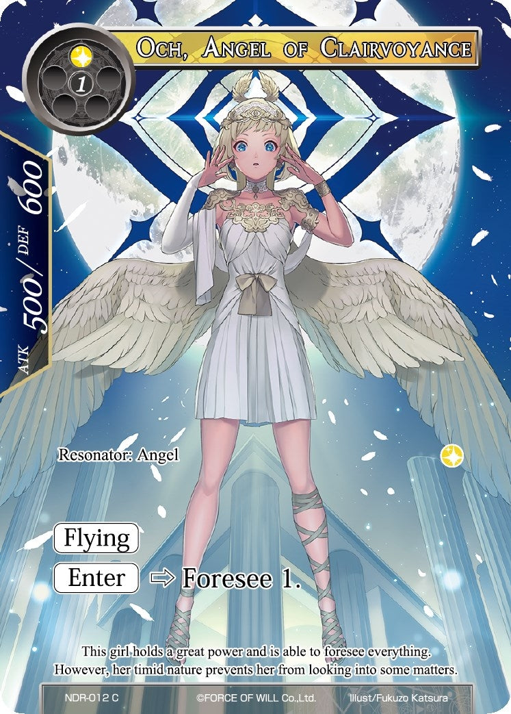 Och Angel of Clairvoyance (Full Art) (12) [NDR] - Force of Will Single