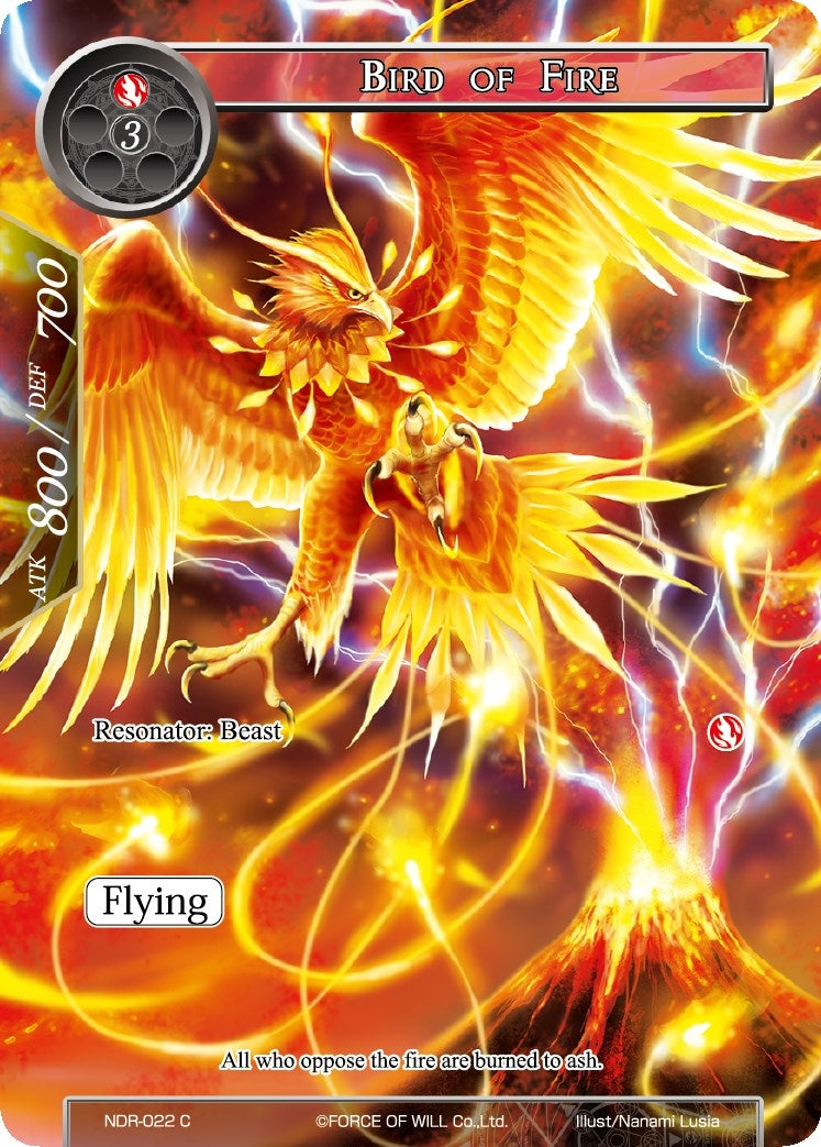 Bird of Fire (Full Art) (22) [NDR] - Force of Will Single