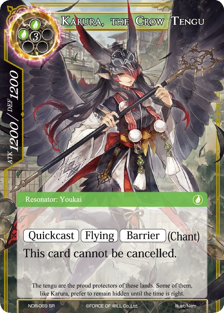 Karura the Crow Tengu (69) [NDR] - Force of Will Single