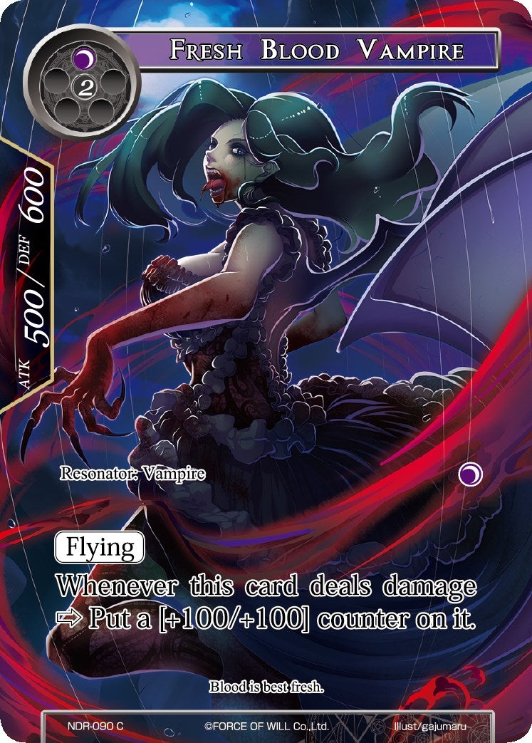Fresh Blood Vampire (Full Art) (90) [NDR] - Force of Will Single
