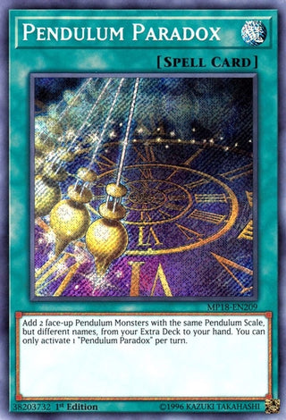 Pendulum Paradox (18209) (MP18) - YuGiOh Single