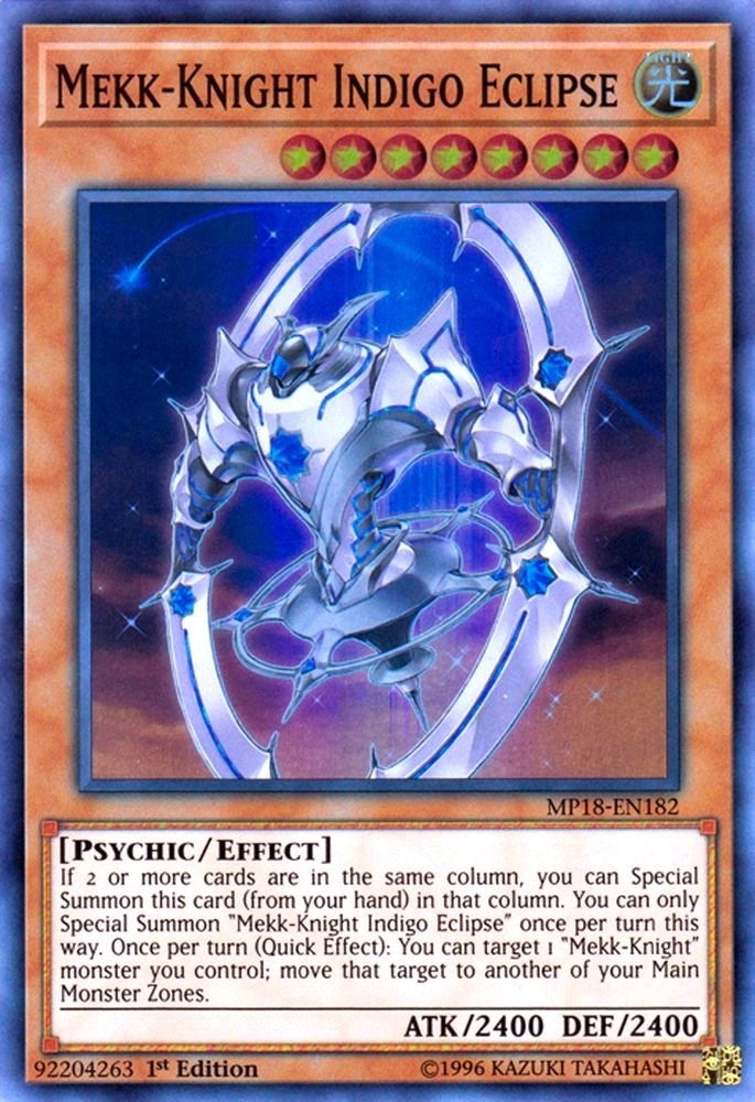 Mekk-Knight Indigo Eclipse (18182) (MP18) - YuGiOh Single
