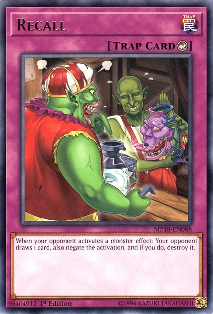 Recall (18088) (MP18) - YuGiOh Single