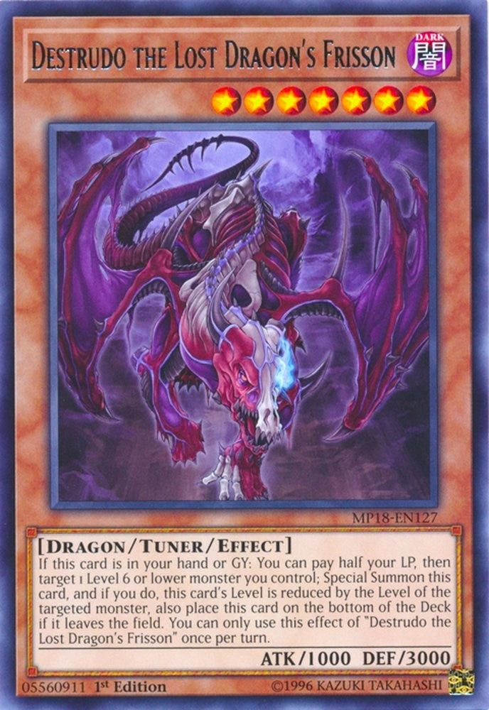 Destrudo the Lost Dragon’s Frisson (18127) (MP18) - YuGiOh Single