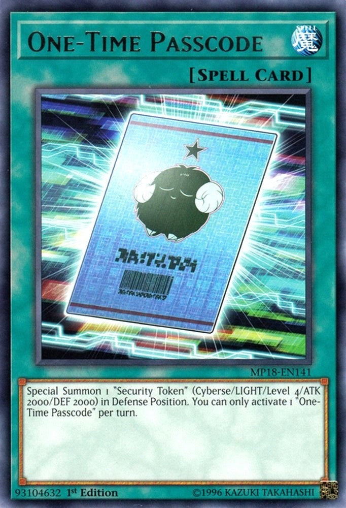 One-Time Passcode (18141) (MP18) - YuGiOh Single