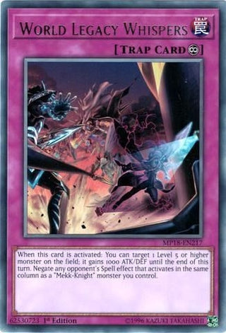 World Legacy Whispers (18217) (MP18) - YuGiOh Single