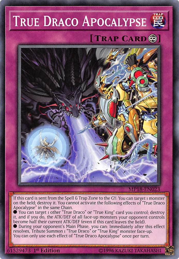 True Draco Apocalypse (18023) (MP18) - YuGiOh Single