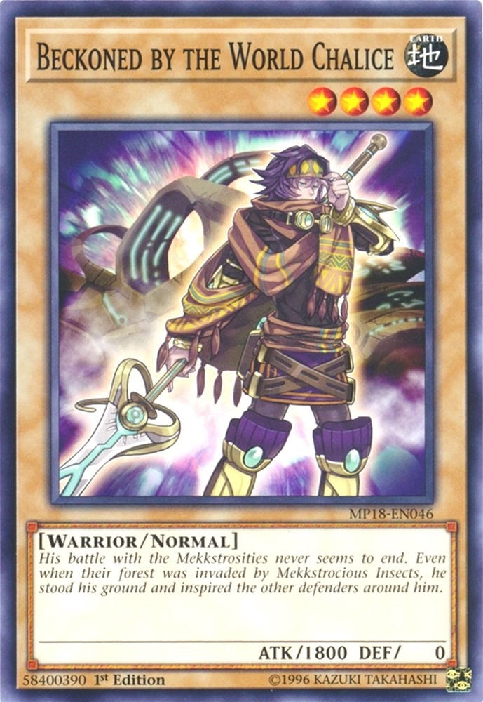 Beckoned by the World Chalice (18046) (MP18) - YuGiOh Single