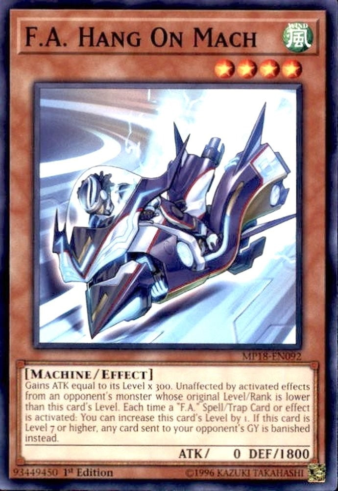 F.A. Hang On Mach (18092) (MP18) - YuGiOh Single
