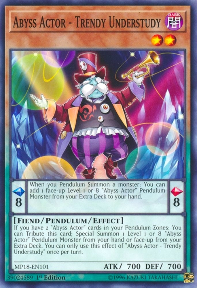 Abyss Actor - Trendy Understudy (18101) (MP18) - YuGiOh Single