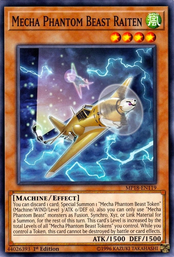 Mecha Phantom Beast Raiten (18119) (MP18) - YuGiOh Single