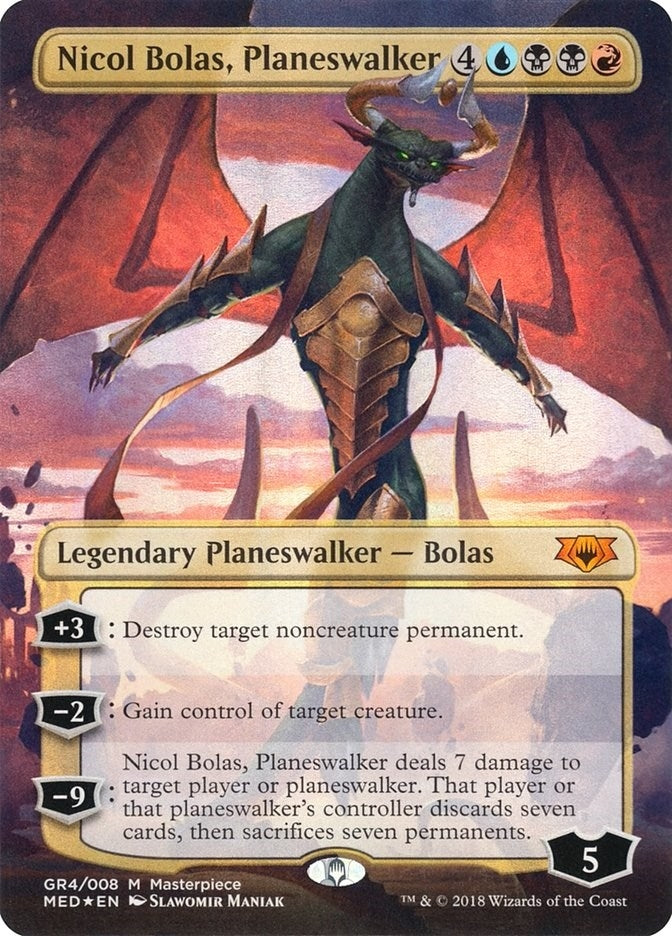 Nicol Bolas Planeswalker (4) [MED] - MTG Single