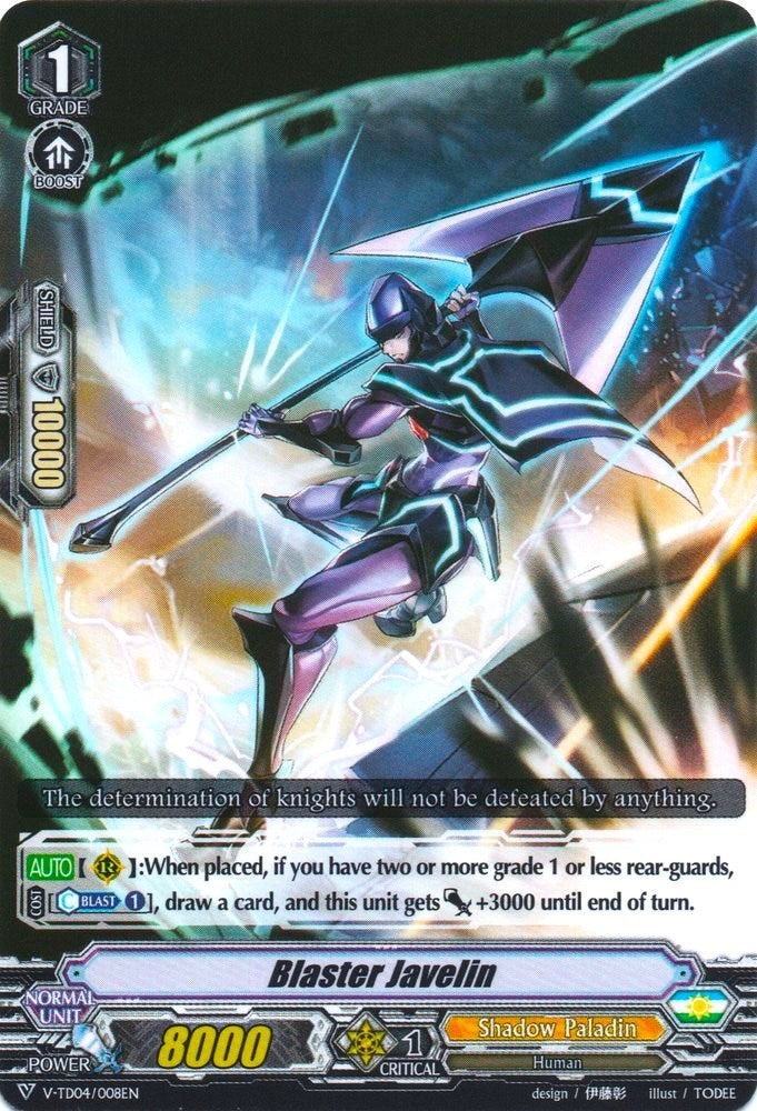 Blaster Javelin (4008) [V-TD04] - Cardfight Vanguard Single