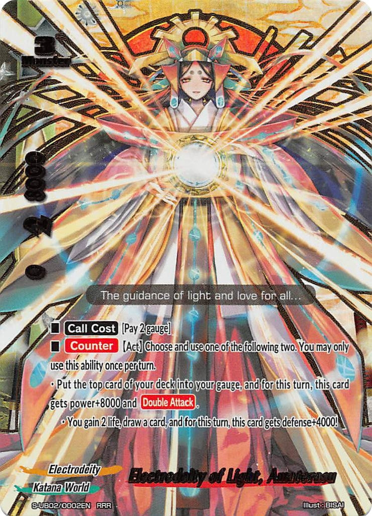 Electrodeity of Light Amaterasu (20002) [S-UB02] - Future Card BuddyFight Single