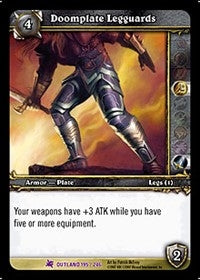 Doomplate Legguards - WoW Single