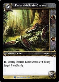 Emerald-Scale Greaves - WoW Single