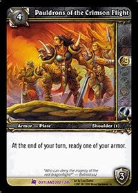 Pauldrons of the Crimson Flight - WoW Single