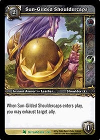 Sun-Gilded Shouldercaps - WoW Single