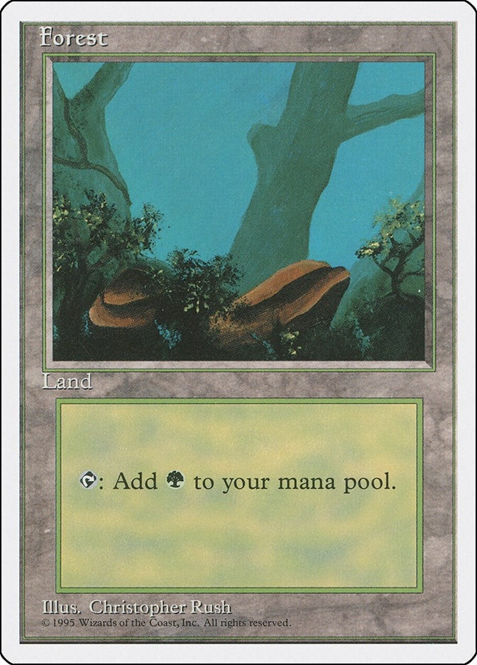 Forest (A) (177) [4ED] - MTG Single