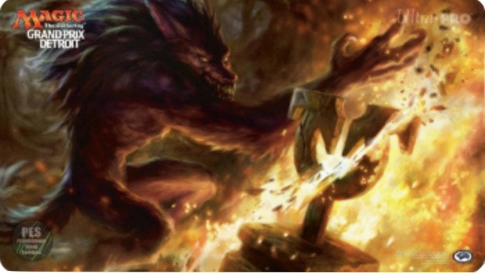Magic Grand Prix 2016 Playmat: Detroit (Version 1) - Ancient Grudge - Playmats Sealed
