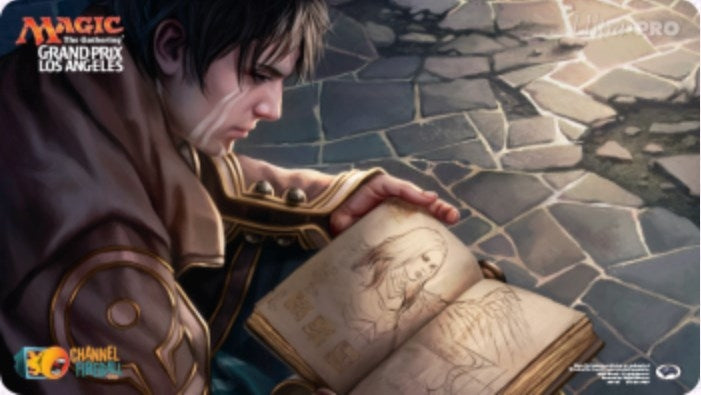 Magic Grand Prix 2016 Playmat: Los Angeles - Pore Over the Pages - Playmats Sealed