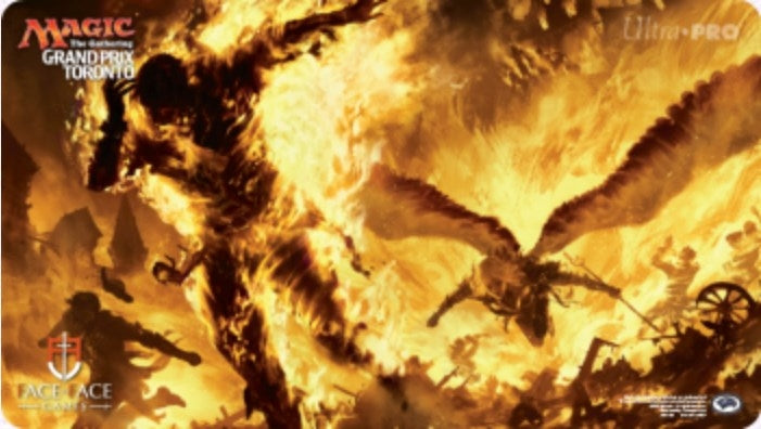 Magic Grand Prix 2016 Playmat: Toronto - Fiery Temper - Playmats Sealed