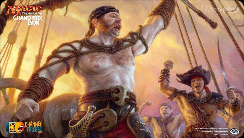 Magic Grand Prix 2017 Playmat: Lyon (Version 2) - Fathom Fleet Captain - Playmats Sealed