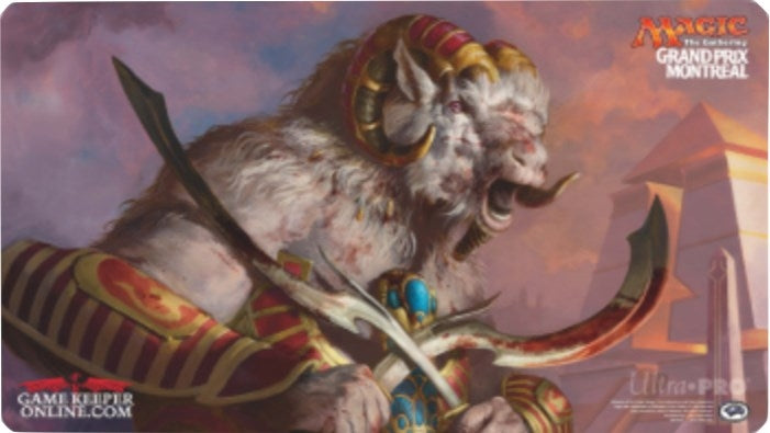 Magic Grand Prix 2017 Playmat: Montreal (Version 1) - Bloodrage Brawler - Playmats Sealed