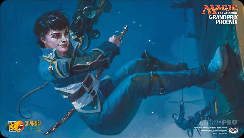 Magic Grand Prix 2017 Playmat: Phoenix - Daring Saboteur - Playmats Sealed