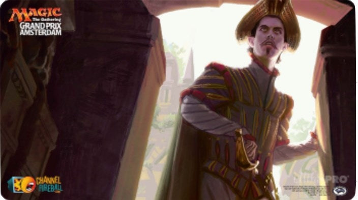 Magic Grand Prix 2018 Playmat: Amsterdam (Version 1) - Dusk Legion Zealot - Playmats Sealed