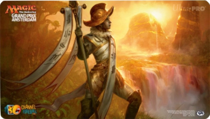 Magic Grand Prix 2018 Playmat: Amsterdam (Version 2) - Martyr of Dusk - Playmats Sealed