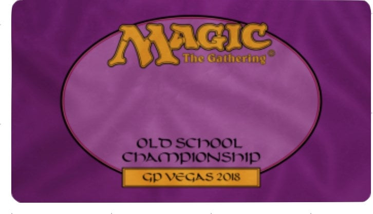 Magic Grand Prix 2018 Playmat: Las Vegas - Old School - Playmats Sealed