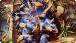 Magic Grand Prix 2018 Playmat: Madrid (Version 2) - Siegehorn Ceratops - Playmats Sealed