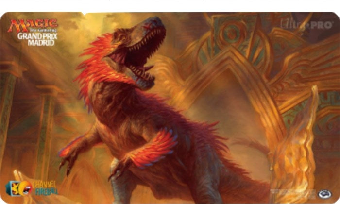 Magic Grand Prix 2018 Playmat: Madrid (Version 3) - Wayward Swordtooth - Playmats Sealed