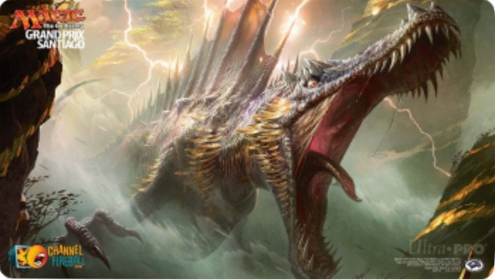 Magic Grand Prix 2018 Playmat: Santiago (Version 1) - Etali Primal Storm - Playmats Sealed