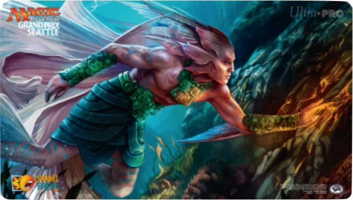 Magic Grand Prix 2018 Playmat: Seattle Legacy - Silvergill Adept - Playmats Sealed