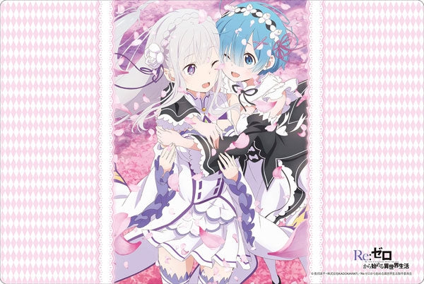 Bushiroad Rubber Mat Collection Vol.158: Re:ZERO -Starting Life in Another World- - Emilia & Rem (158) - Playmats Sealed