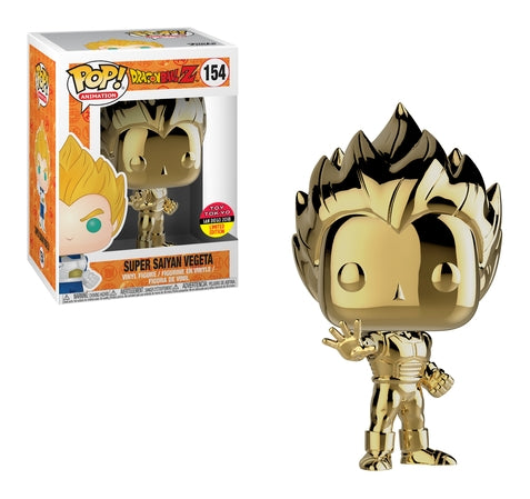 Dragon Ball Z: Super Saiyan Vegeta (Gold) (Toy Tokyo SDCC 2018 Exclusive) (154) [POP!] - Funko Sealed