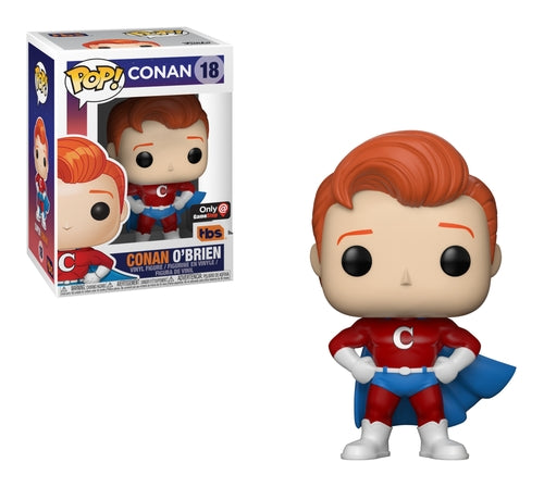 Conan O’Brien: Conan O’Brien (Superhero) (GameStop Exclusive) (18) [POP!] - Funko Sealed