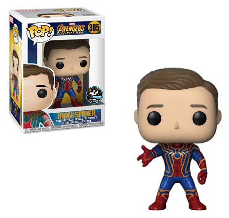 Avengers: Infinity War: Iron Spider (Unmasked) (Bobble-Head) (MCM Comic Con) (305) [POP!] - Funko Sealed