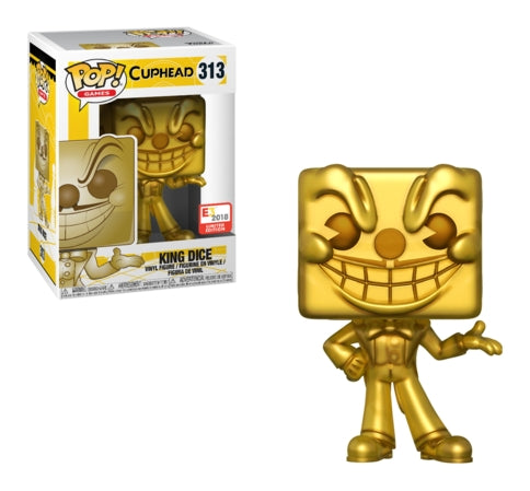 Cuphead: King Dice (Gold) (E3 2018 Exclusive) (313) [POP!] - Funko Sealed